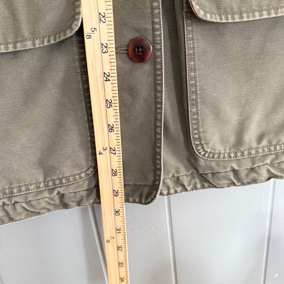 Vtg LL Bean Field Coat Barn Jacket Corduroy Collar M Fisherman Chore Coat OWY28 - Picture 9 of 13